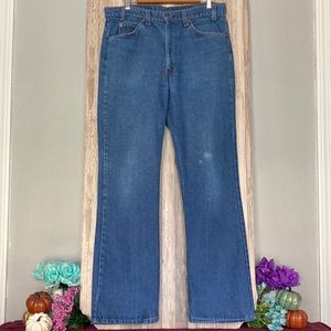 Vintage 80s Levi 513 Orange Tab Slim Straight Men's Jeans - Size 36X32